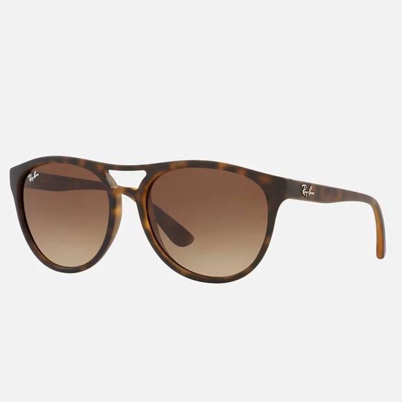 Men's Ray-Ban Brad Aviator Sunglasses 4170 865/13 Matte Havana Brown Gradient - Picture 7 of 13